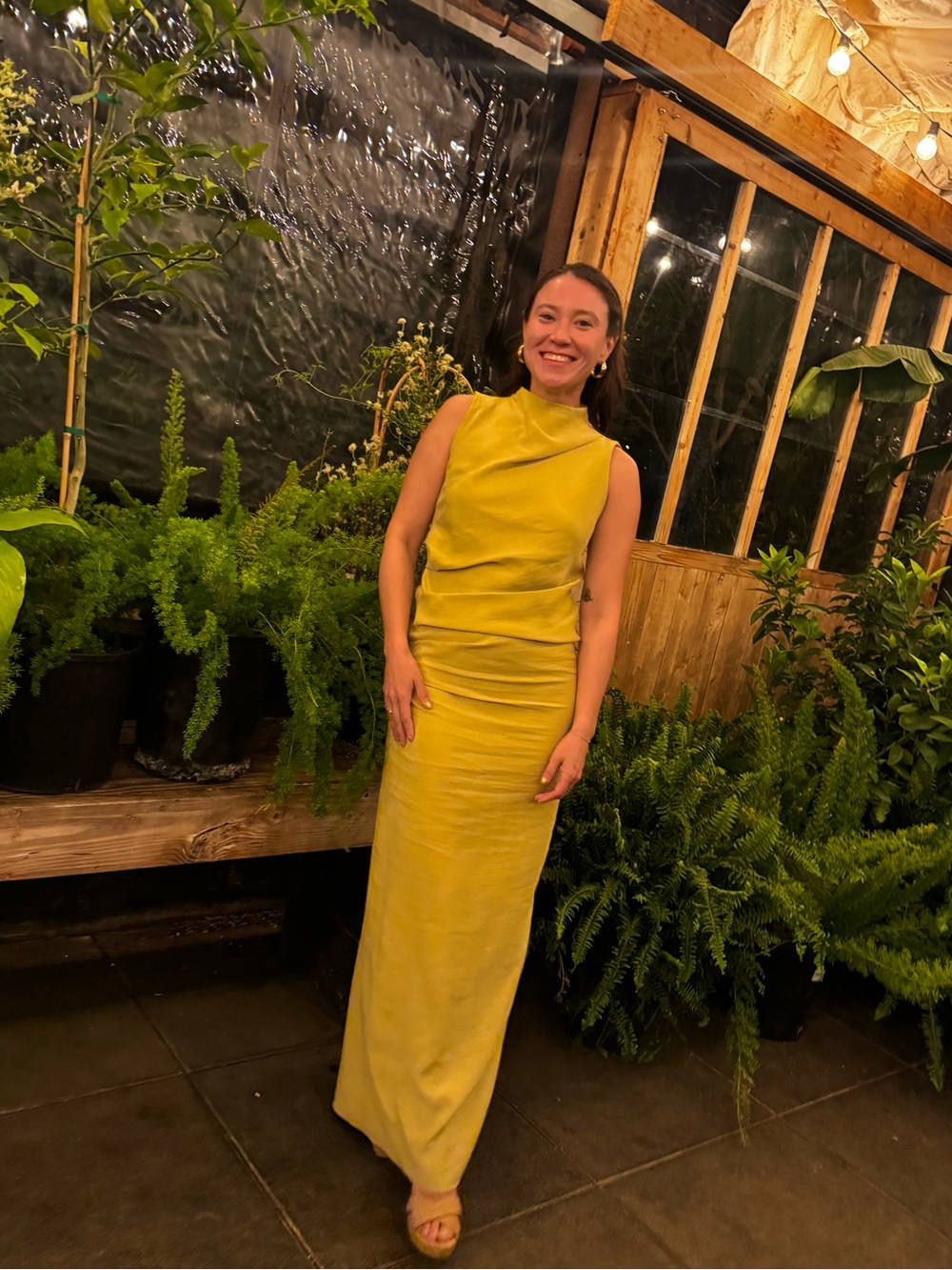 Sleeveless Yellow Maxi Dress - Elegant Evening Gown